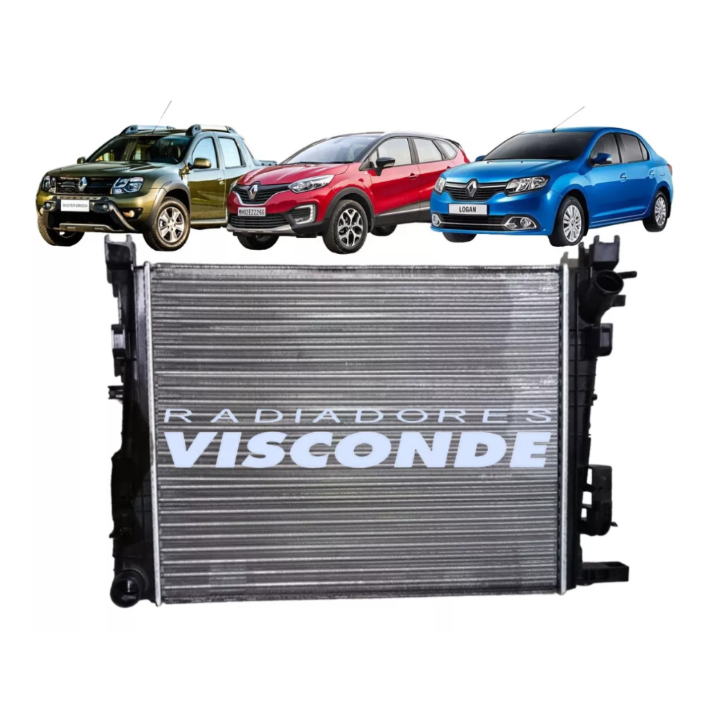 Radiador Visconde Logan Sandero 1.0 1.6 2.0 2014 2016 2018 2019 em Oferta na Shopee