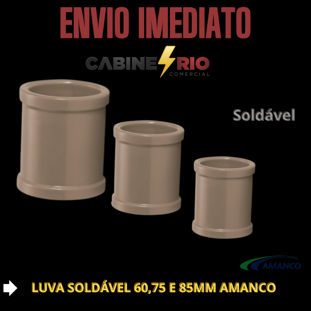 Luva Soldável 60,75 e 85mm Marrom Para Caixa D' Água AMANCO