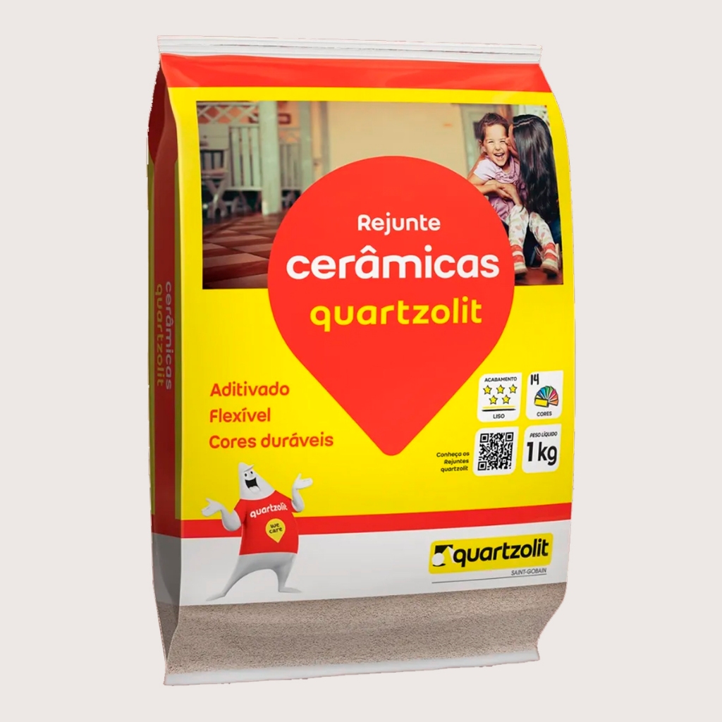 Kit com 15kg Rejunte Cerâmicas Palha Quartzolit em Oferta na Shopee
