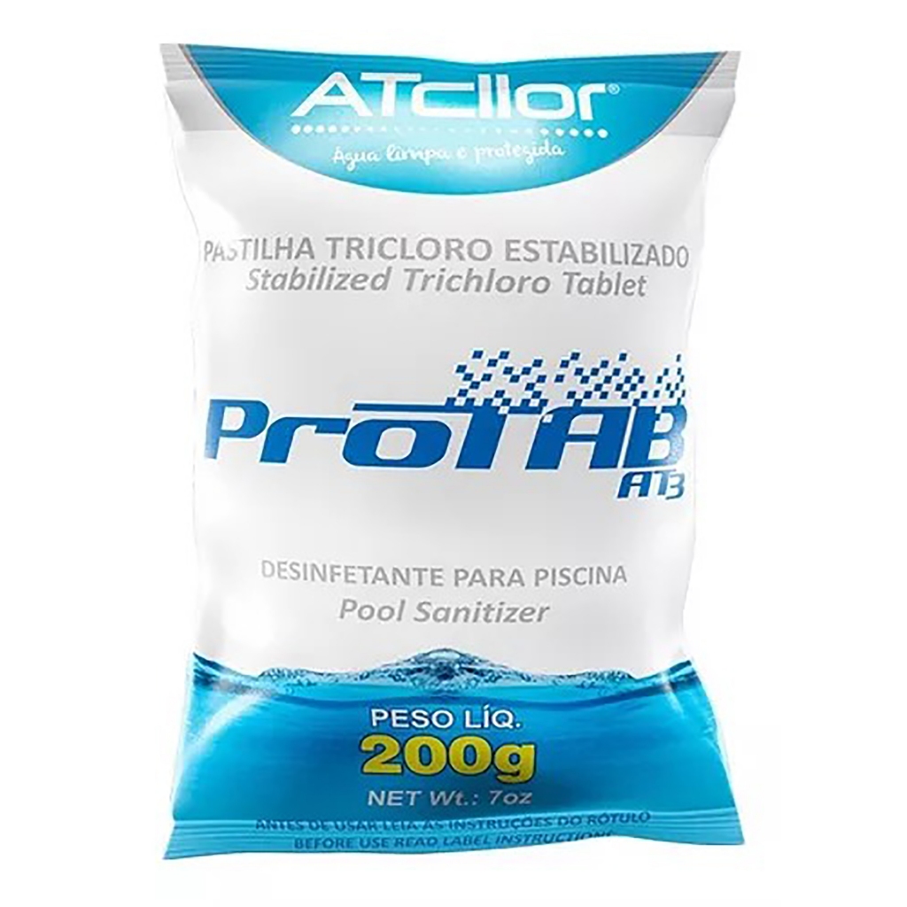 Pastilha Cloro Atclloro para Piscinas 200g Limper em Oferta na Shopee