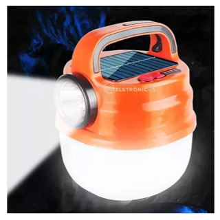 Lanterna lâmpada solar e usb de acampamento holofote passeio noturno em Oferta na Shopee