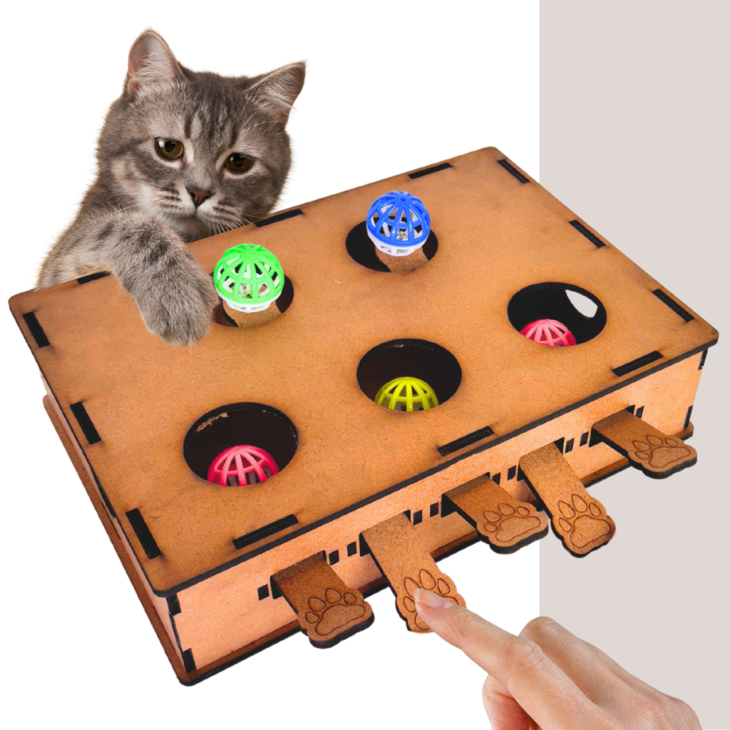 Brinquedo Interativo para Gatos Piano em mdf Pet Interativo e diversão com 5 Itens - envio rapido