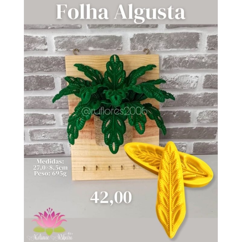 FRISADOR EM RESINA FOLHA ALGUSTA