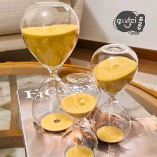 Ampulheta de Vidro Decorativa Temporizador de Areia 5 15 30 Minutos Decoração Casa
