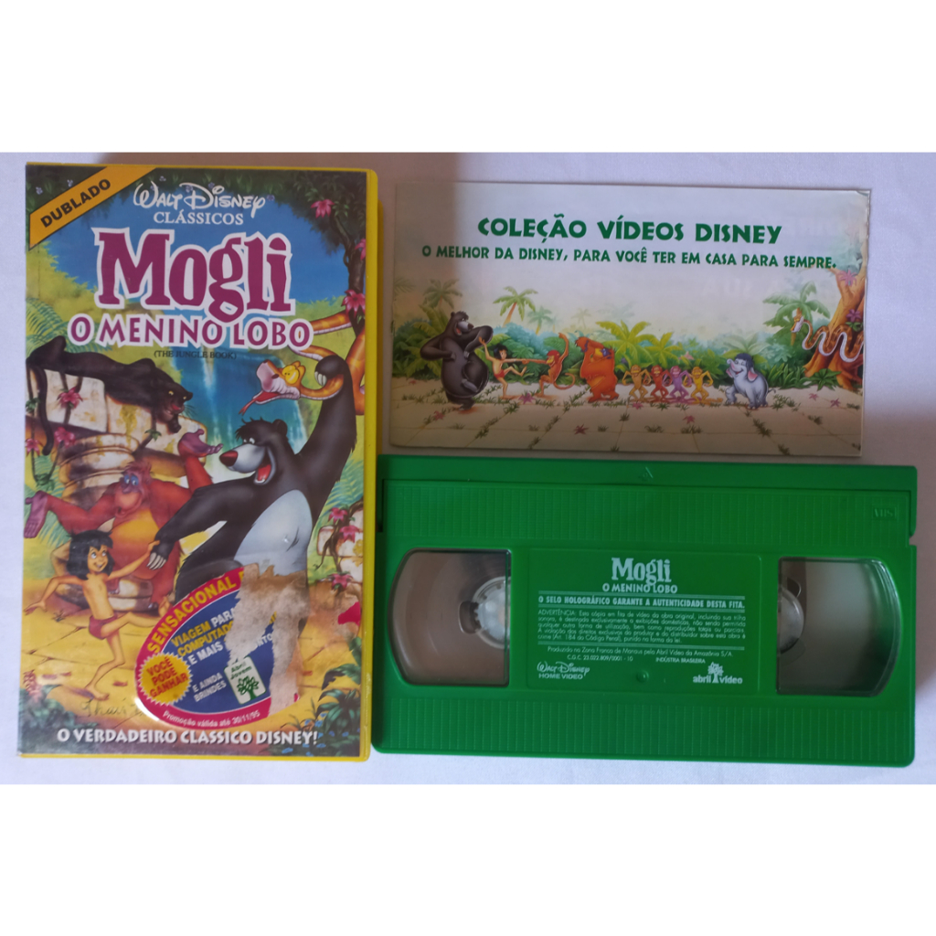 VHS Disney Mogli: O Menino Lobo (dublado)