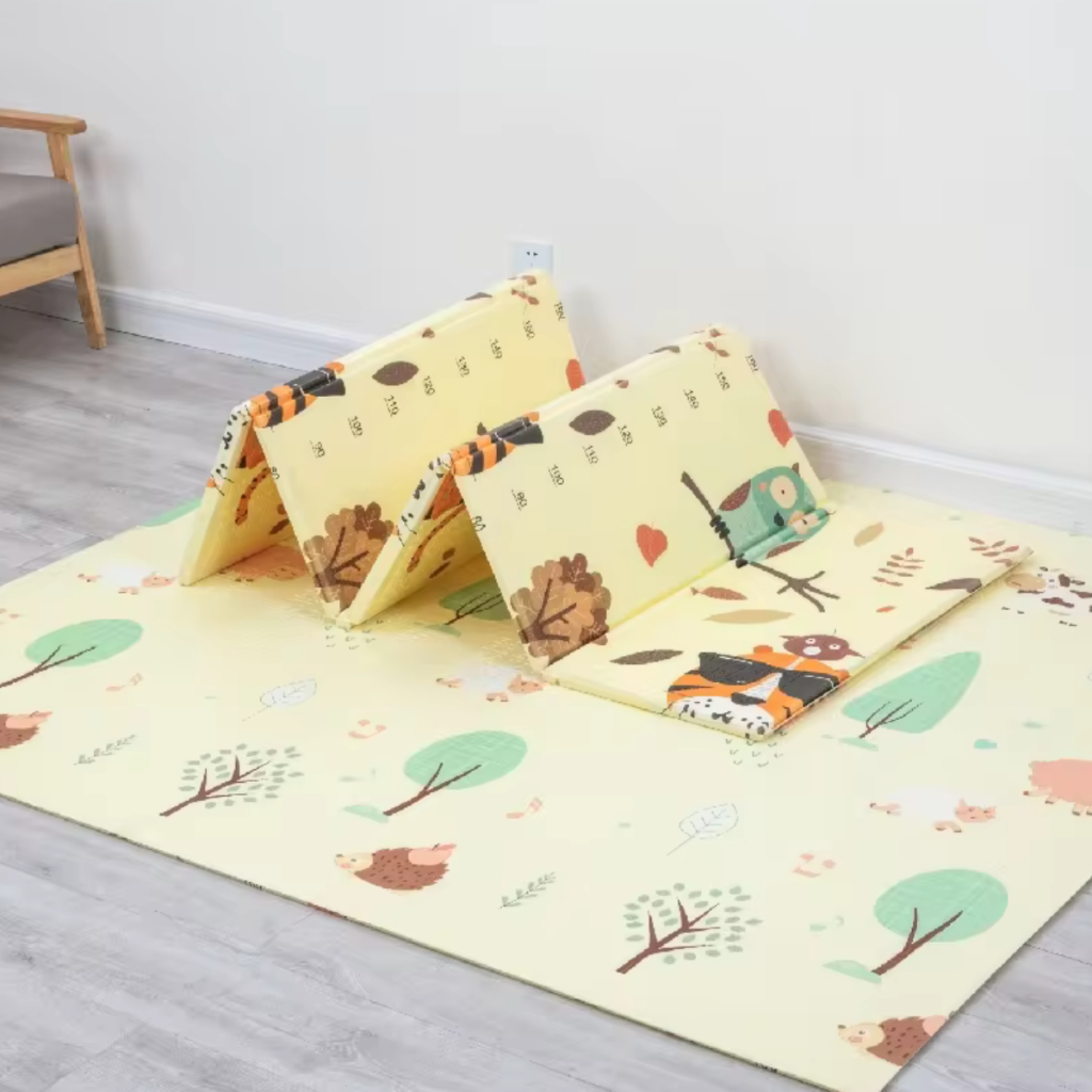 Tapete infantil dobrável dupla face atividades tummy time  impermeável 180cmx120cm antiderrapante em Oferta na Shopee