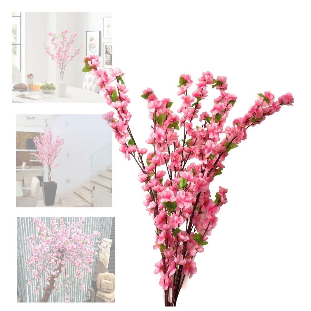 Flores de cerejeira decorativas artificiais
