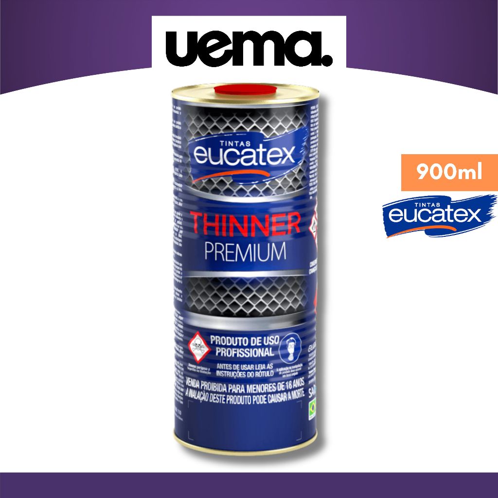 Thinner 900ml 9100 Limpeza 9800 Diluente Eucatex em Oferta na Shopee