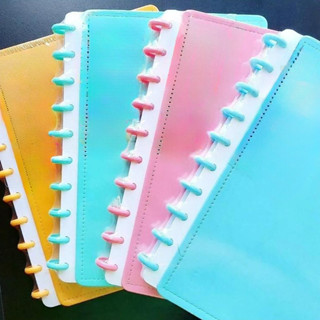 Caderno Tipo  Inteligente Capa Dura Luxa Caderneta De Disco Diário Feminino Neon Planner T...