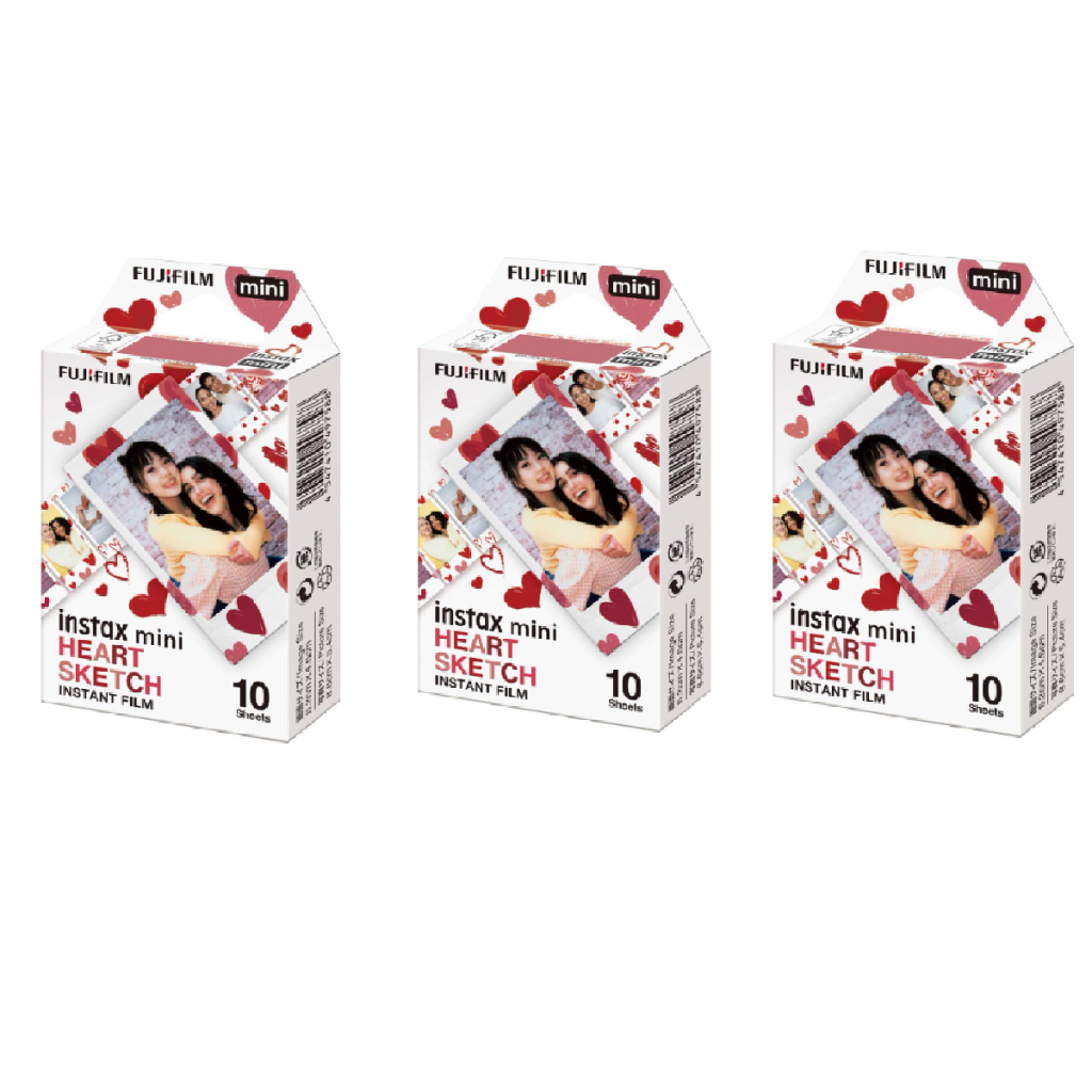 Filme Instantaneo Fujifilm Instax Mini Coração 30 Fotos em Oferta na Shopee