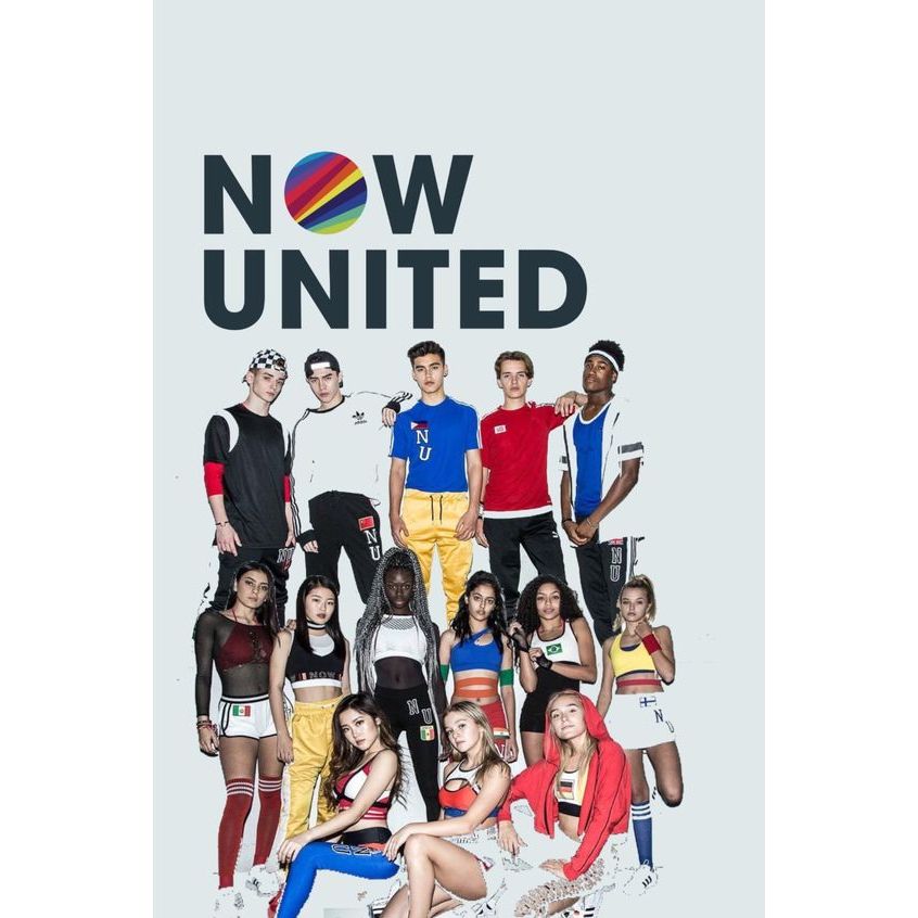 Painel de Festa em Tecido Personalizado - Tema Now United Sublimado Tecido Helanca com Elástico.