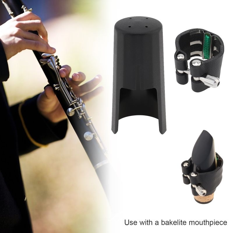 Abraçadeira de couro com Ressonador P/ Clarinete