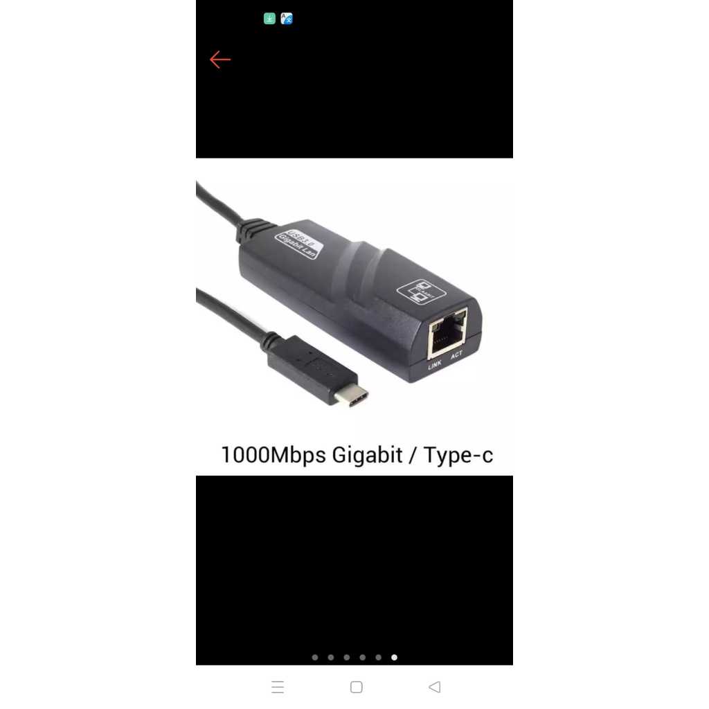 Adaptador Gigabit Lan Rede Usb Type-c 3.0 10/100/1000,  Adaptador Ethernet Usb 2.0 Rede Gigabit Rj45 10/100 cabo
