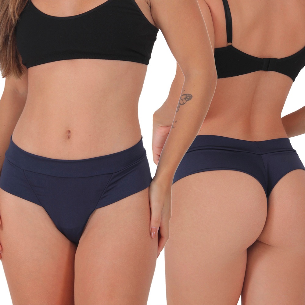 Kit 5 Tangas Calcinhas Fio Duplo Microfibra Lingerie Moda Íntima - Women Clothes