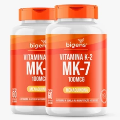 BIGENS KIT 2X VITAMINA K2 MK-7, 60 CÁPSULAS, 100MCG, MK7 BIOGENS