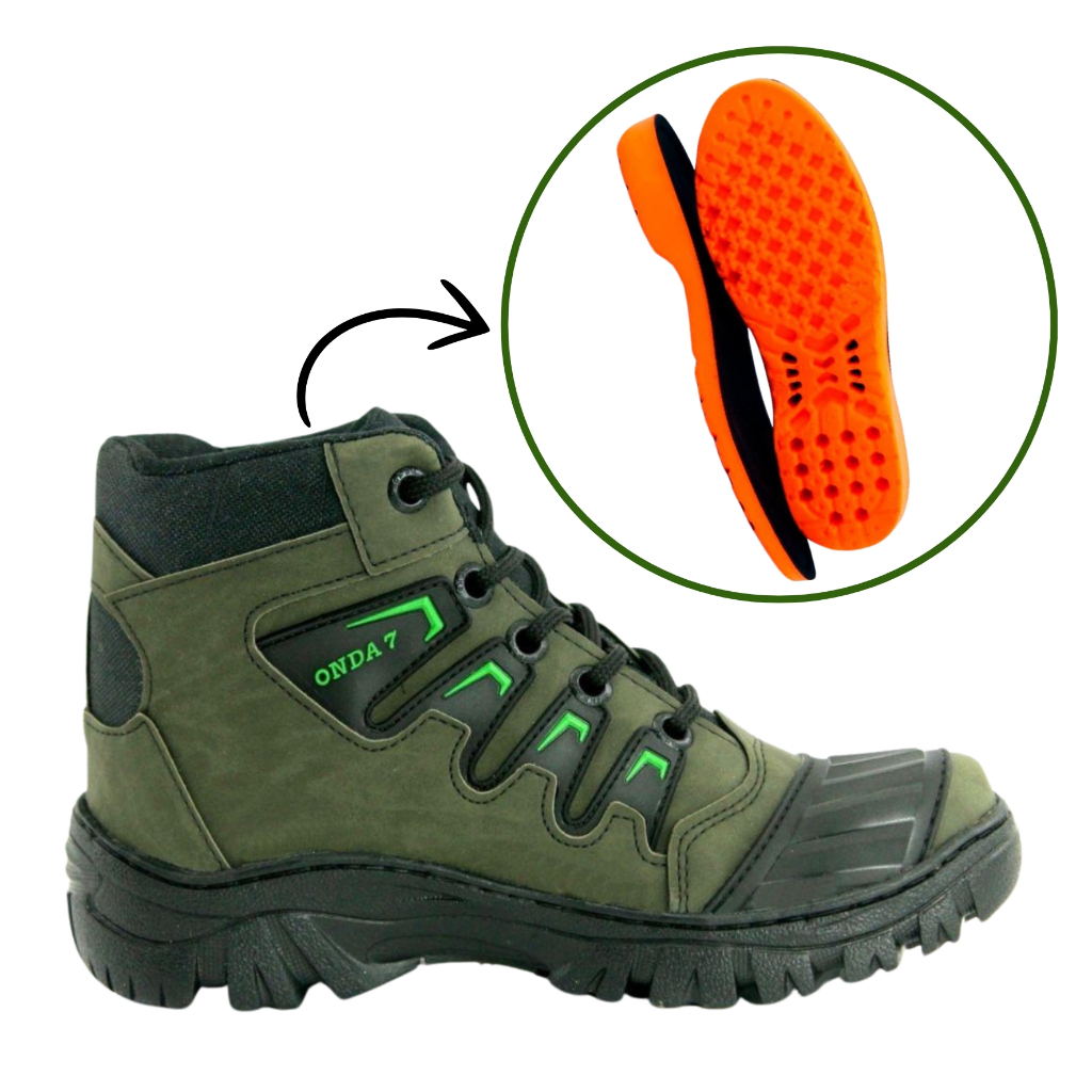 Bota Masculino Motociclista/Motoqueiro Coturno Militar Cano Médio Motoboy Palmilha PU