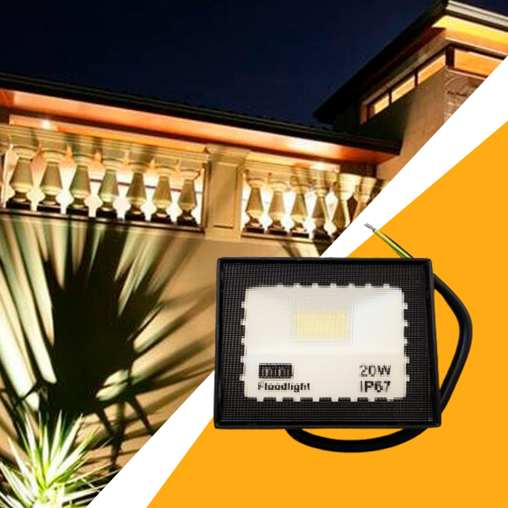 Refletor Holofote 20w Branco Frio Led 6000k Prova D'água SMD 1800 Lumes