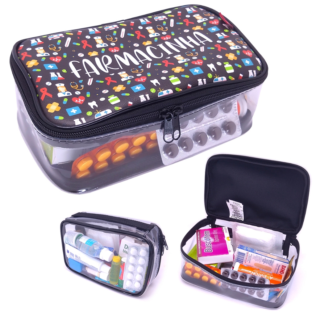 Necessaire Farmacinha Estojo Porta Remédios  - Vários Modelos