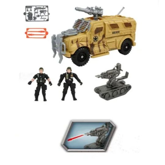 Brinquedo Carro Militar soldadinho Militar Brinquedo Combat Kit