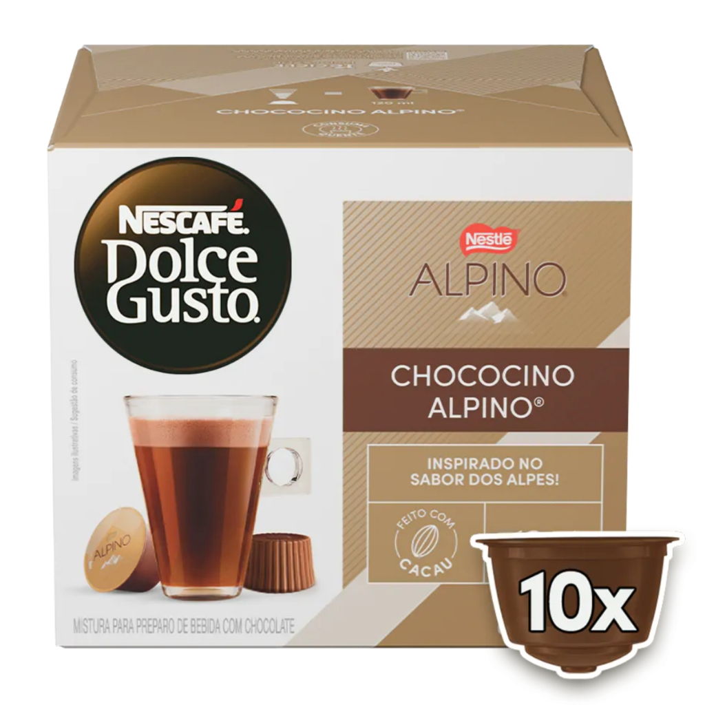 Nescafé Dolce Gusto Chococino Alpino C/10 Cápsulas em Oferta na Shopee