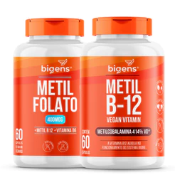 BIGENS KIT 2X METIL FOLATO 400MCG + METIL B12 60 CAPS BIOGENS