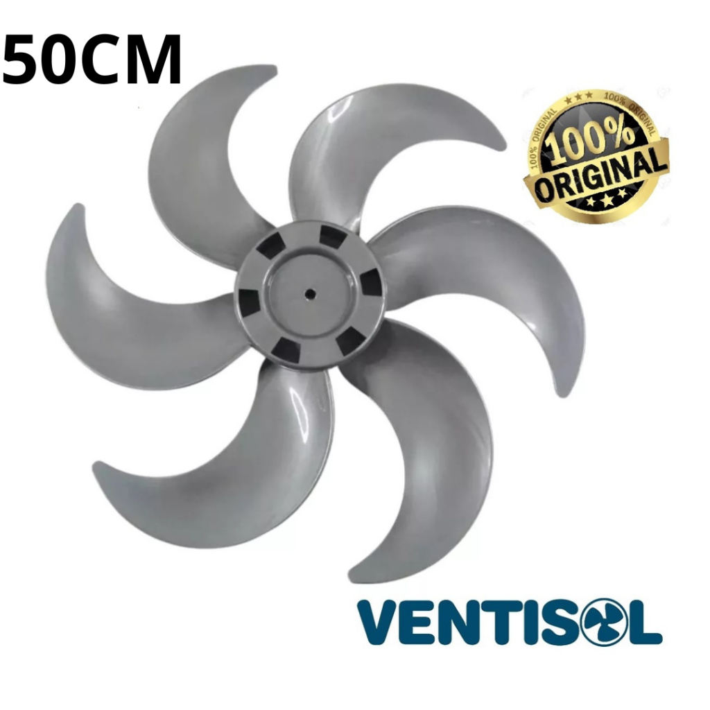 Hélice Original para o ventilador Ventisol Turbo 6 - 50cm - 6 pás