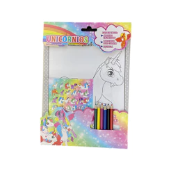 Unicórnios - Colorindo com Adesivos (Aquarela)
