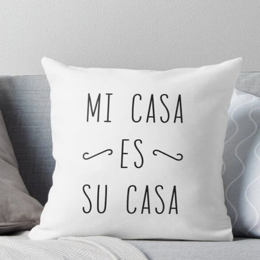 Almofada Cheia Mi casa Es su casa - almofada decorativa Para Sala Quarto Escritório