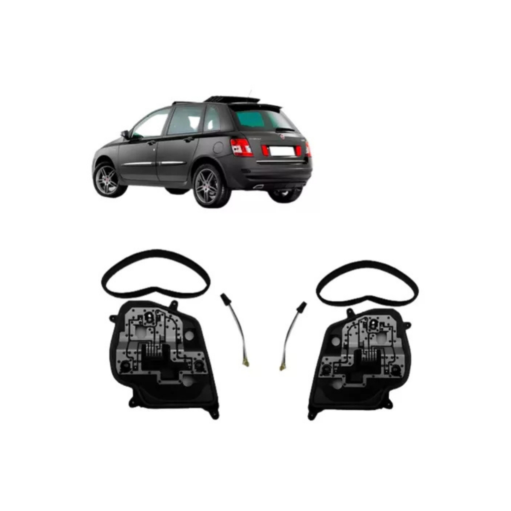 Par Kit Adaptação Para Lanterna Fiat Stilo 2007 Com Circuito Adaptacao Modelo Antigo para Novo