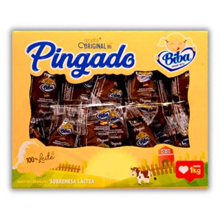 Doce Pingado De Leite Embalado Caixa C/50 Unidades 1kg Biba em Oferta na Shopee