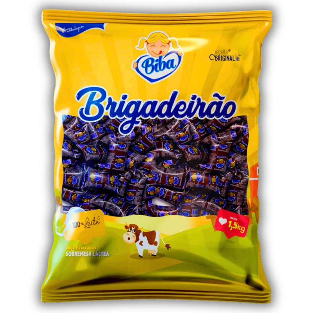Chup De Leite Brigadeirão 30g C/50UN 1,5kg Biba