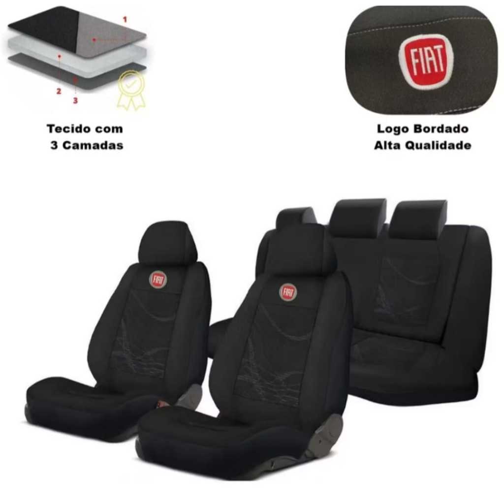 Capas Pra Banco Em Tecido Carro Fiat Palio Uno Siena