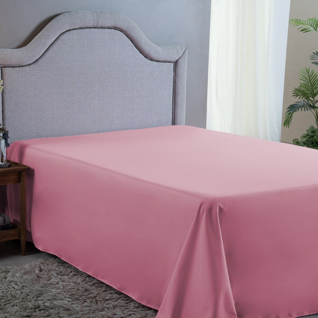 Roupa de Cama Casal Padrão Micropercal 400 Fios Lençol Sem Elástico Box Avulso