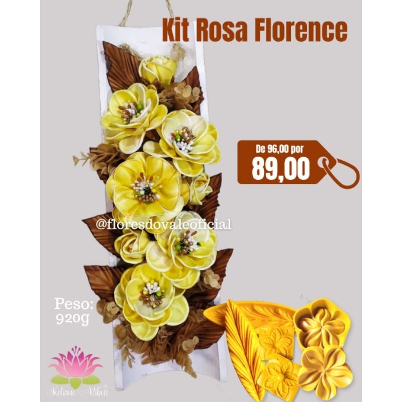 FRISADOR EM RESINA KIT ROSA FLORENCE