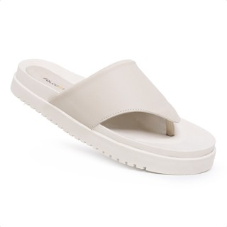 Sandália Papete Falcucci Tamanco Confortável Chinelo Off White Verona em Oferta na Shopee