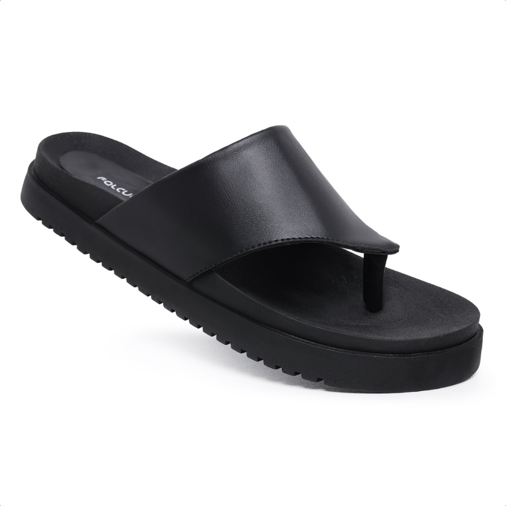 Sandália Papete Falcucci Tamanco Confortável Chinelo Preta Verona em Oferta na Shopee