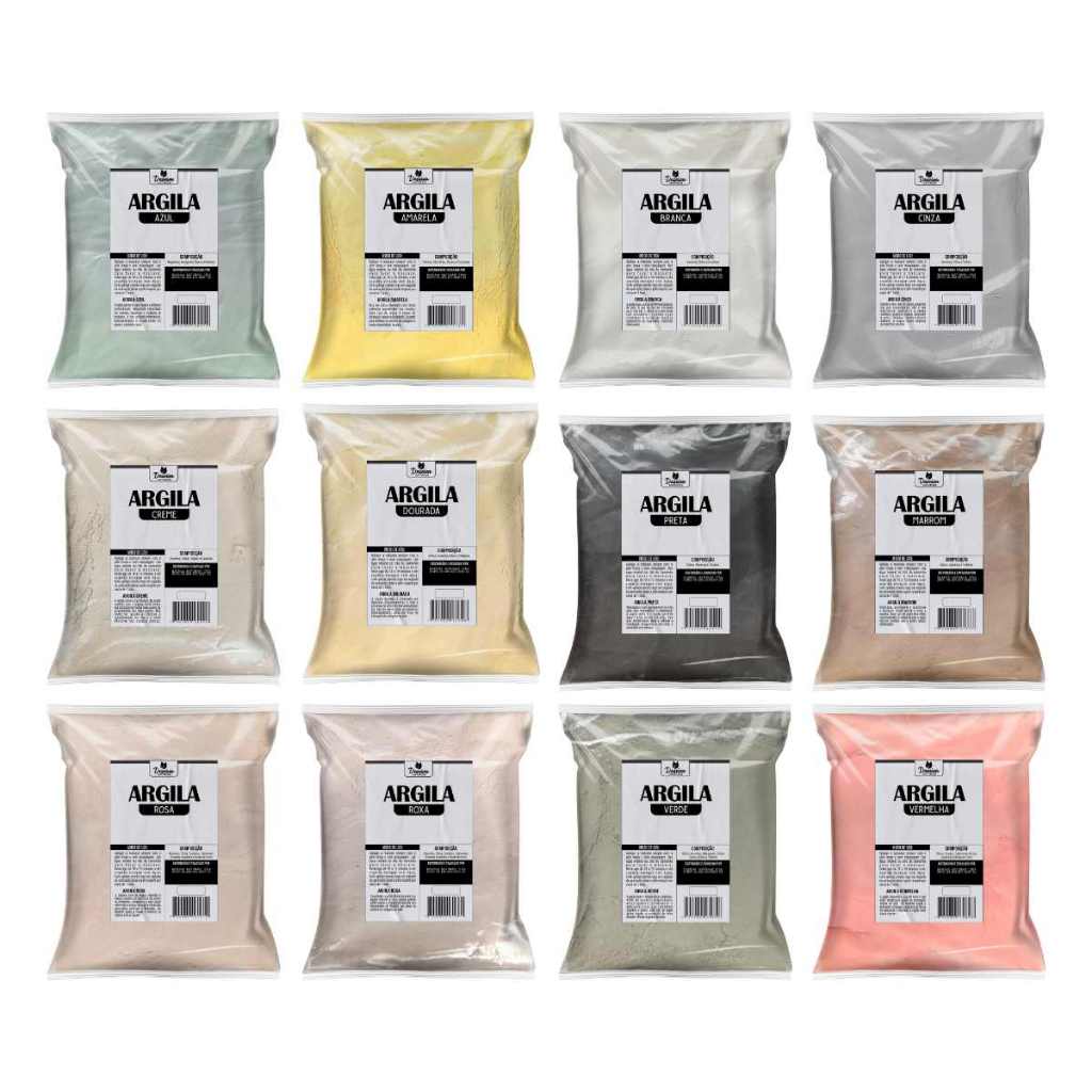 Argila para Skincare varias cores Daseiva Naturais em Oferta na Shopee