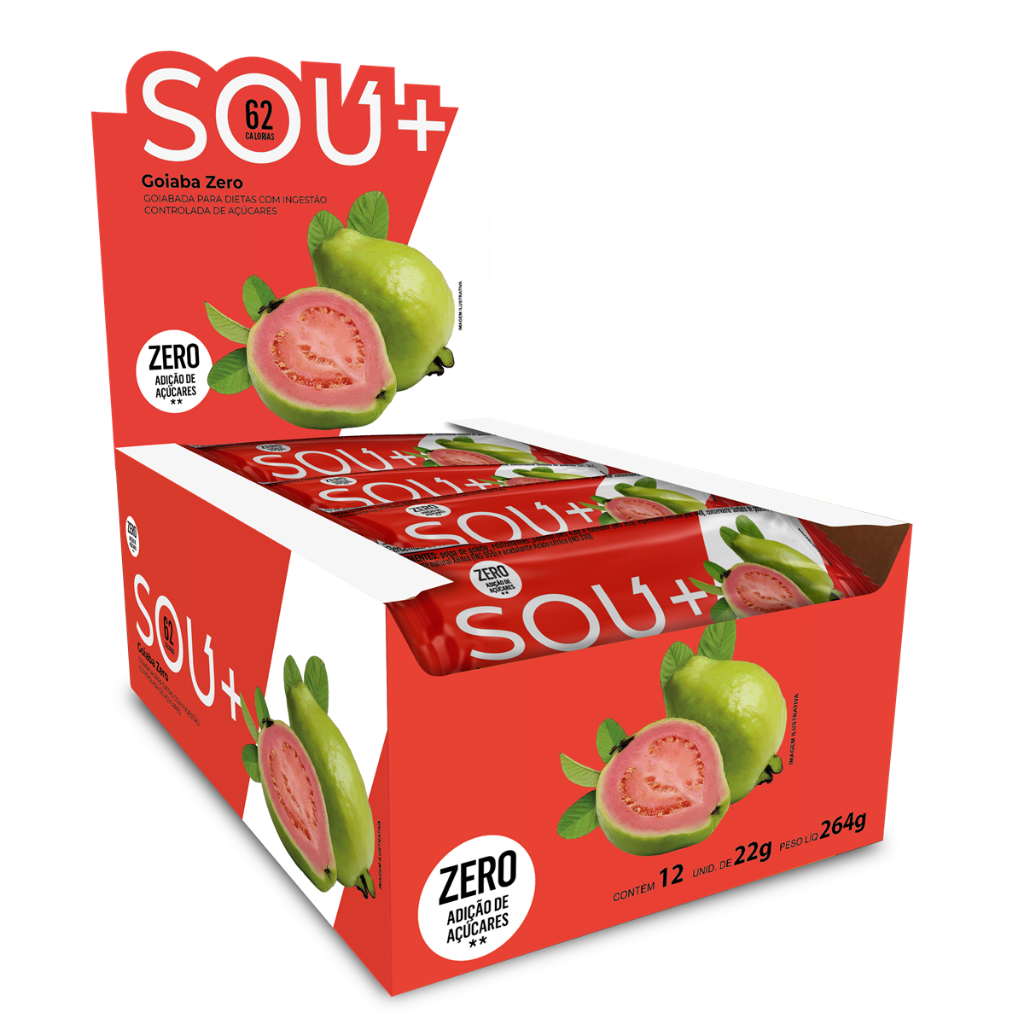 Goiabada Zero Goiabinha Sou Mais Display 12 Und em Oferta na Shopee