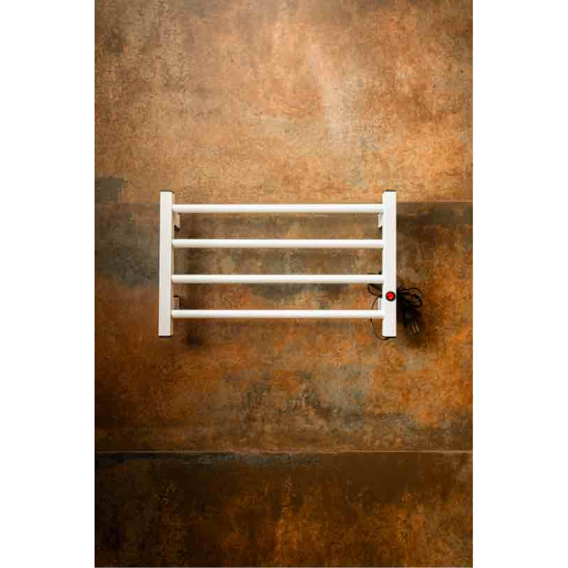 Toalheiro Térmico 4 Barras Porta Toalha Suporte Para Toalha de Rosto Pequeno Electrowood