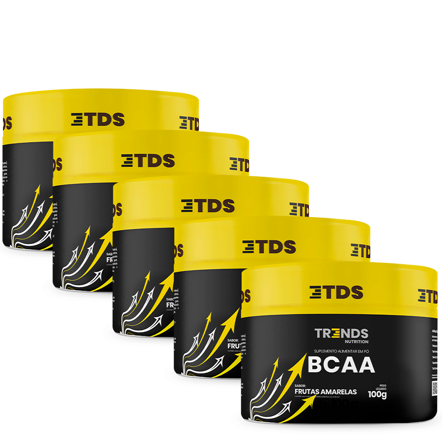Combo Aminoácidos Recuperação Muscular Bcaa 5x Pote 100g