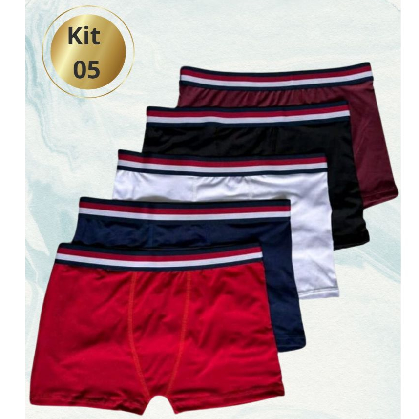 5 Cueca Box Plus Size G1 G2 G3(SOMENTE LISAS) em Oferta na Shopee