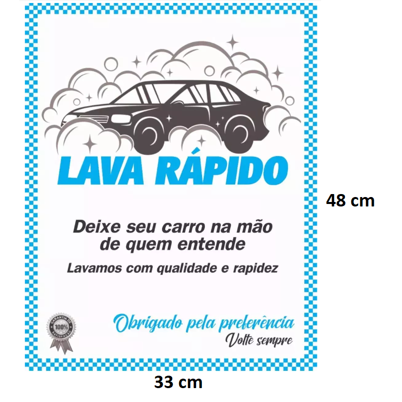 Detalhes do kit 100 tapetes Lava Rápido Lavajato + 25 lixeira tnt