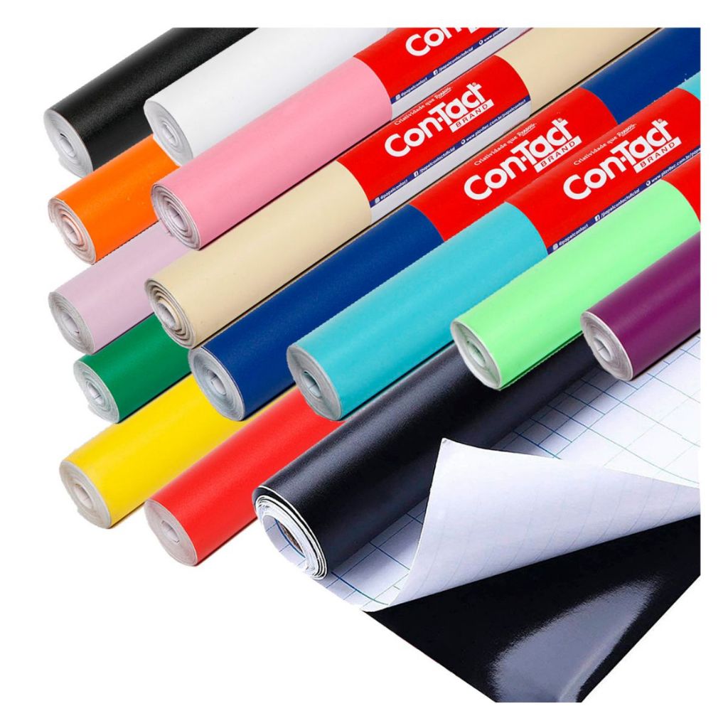 Papel Contact Autocolante Color 2 Metros x 45 Cms Original Lavável Excelente Para Decorar Restaurar