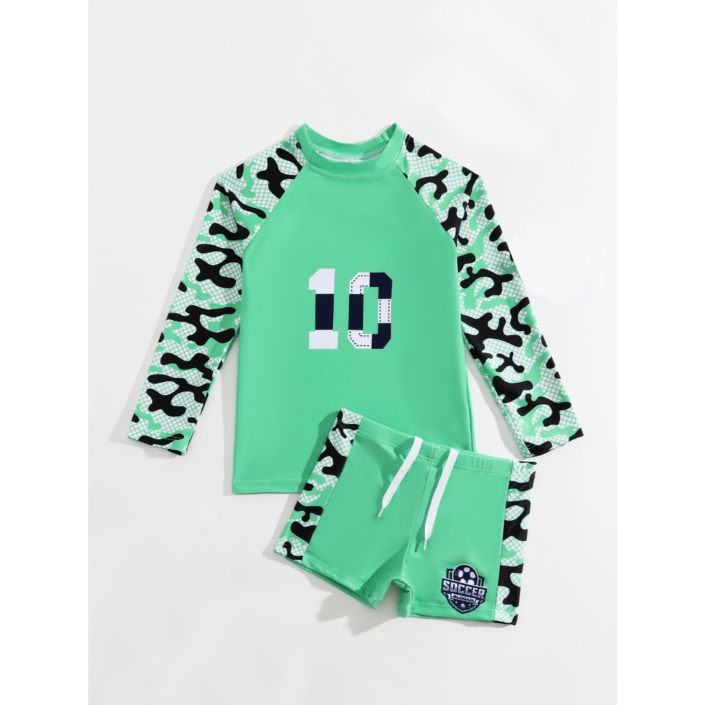 RWX VEST CONJUNTO INFANTIL MASCULINO ESTAMPA CAMISA DE FUTEBOL MANGA LONGA - I3091