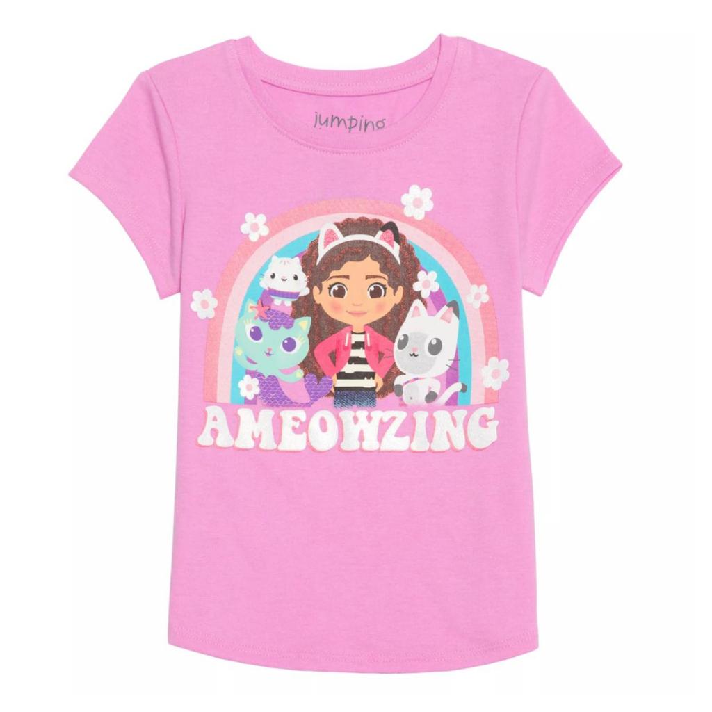 Camisetas Gabbys Dollhouse Jumping Beans tamanhos 2 e 3 anos importadas (Novas)