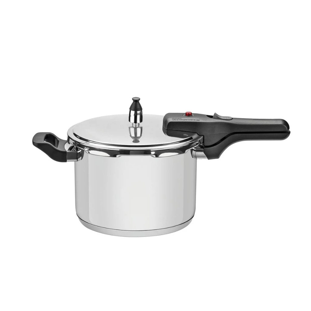 Panela de Pressão Tramontina Brava em Aço Inox com Fundo Triplo 20 cm 4,5 L 62416/200