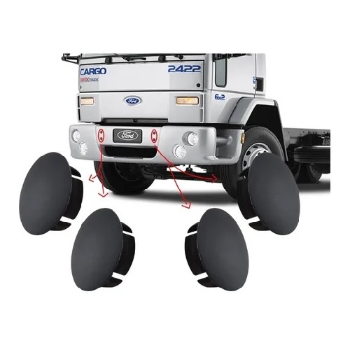 Tapa Furo Tampa Cega Para-choque Ford Cargo 1C4517F005AAYBC em Oferta na Shopee