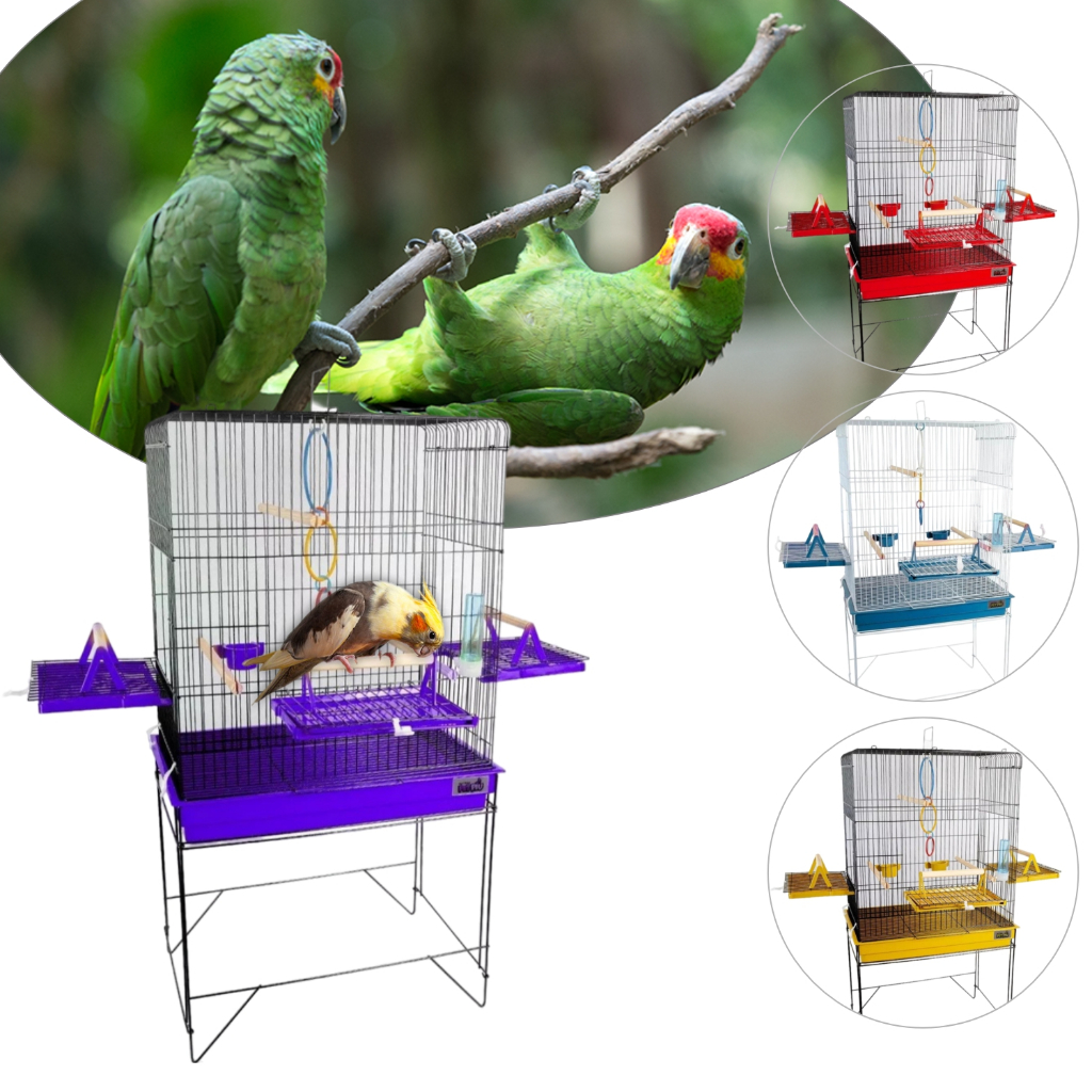 Viveiro Gaiola Calopsita Passáros Aves Triplex Confort Jelplast