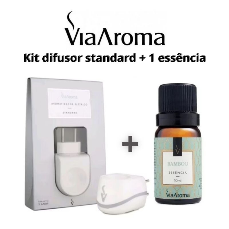 Difusor Aromatizador de Ambiente Standard Bivolt Via Aroma e Essência 10 ml- Escolha Seu Aroma