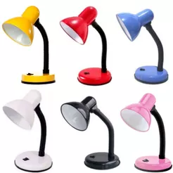 Luminária de Mesa Base Haste Flexível Bivolt Trabalho Manicure Sala Quarto Infantil Adulto Abajur